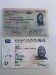 Fake south african drivers license template